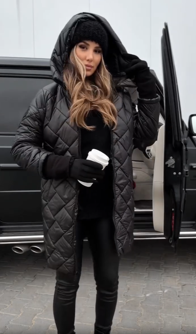 Bogna | Elegant quiltad dunjacka med huva